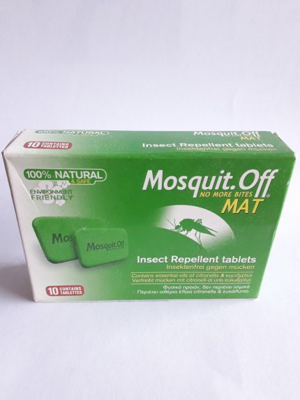 Mosquit.Off Mat Insect Repellent Tablets 10 Contains Tablettes 