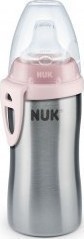 Nuk Active Cup από Ανοξείδωτο Παγουράκι με Στόμιο Ροζ 12m+ 215m