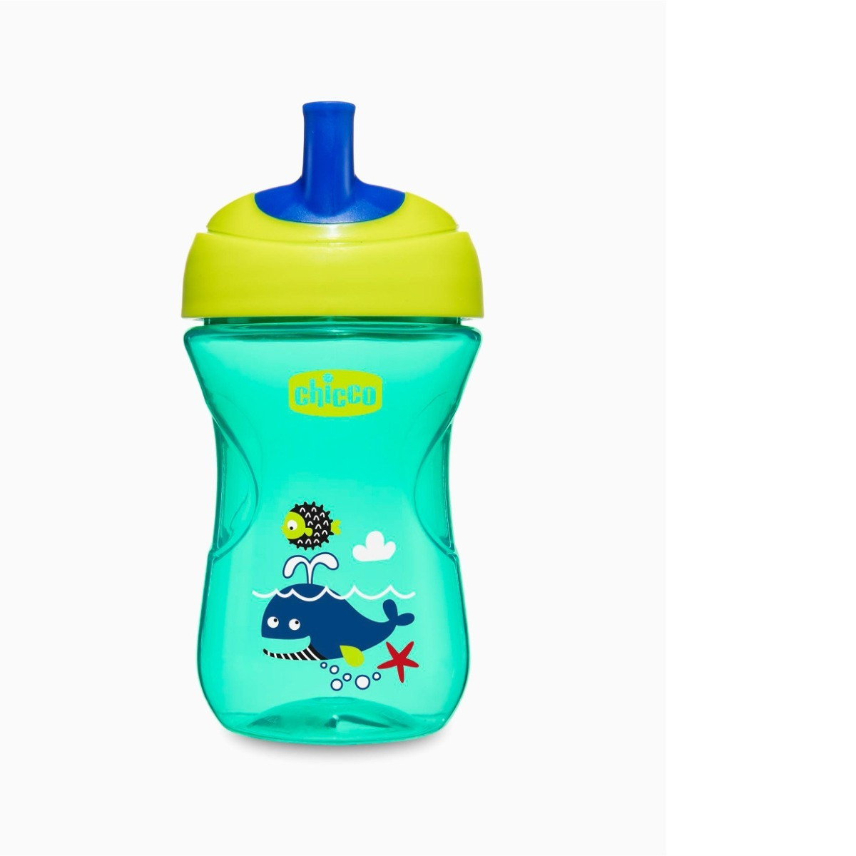 Chicco Εκπαιδευτικό Μπιμπερό Advanced Cup Easy Drinking 12m+ Blue Whale 266ml