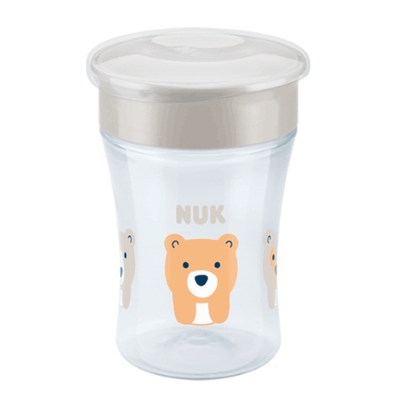 Nuk Magic Cup Ποτηράκι Με Καινοτόμο Χείλος 8+ μηνών Γκρι, 230ml